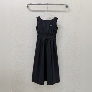 Prada Triangle Logo Sleeveless Dress